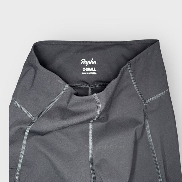 Rapha Extra Small Black 7/8 High Waist Leggings  Activewear Sporty Streetwear - Picture 3 of 9